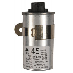 CAPACITOR MOTOR, RUN WHIRLPOOL | Piezas para Lavadoras