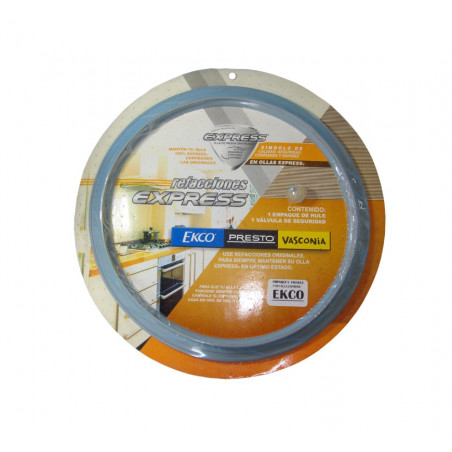 EMPAQUE Y VALVULA EKCO 6 LTS. DE SILICON | Refacción y Repuesto para Ollas Express