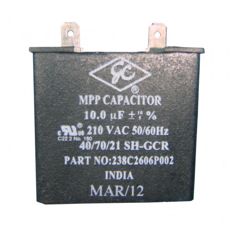 CAPACITOR DE ARRANQUE PARA MABE 10 MFD | Refacción y Repuesto para Refrigerador