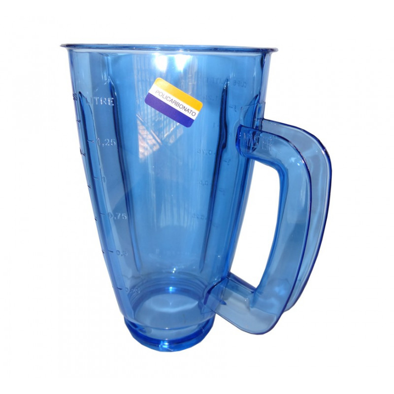 Vaso de licuadora tipo Moulinex policarbonato azul | Refacción y Repuesto para LICUADORA