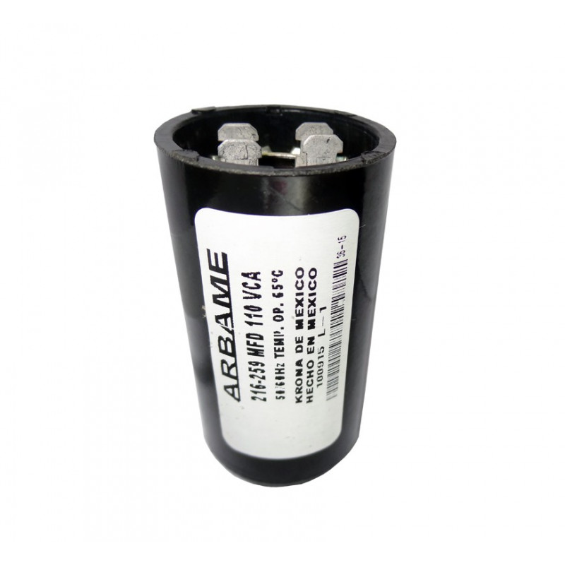 CAPACITOR ARRANQUE CHICO 1/2 HP | Refacción y Repuesto para Lavadoras