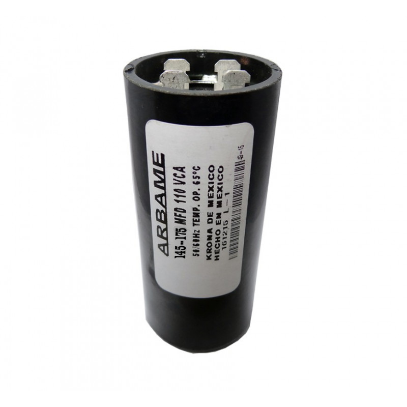 CAPACITOR ARRANQUE DELGADO 1/4 A 1/3 HP. | Refacción y Repuesto para Lavadoras