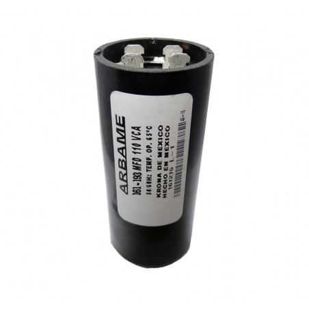 CAPACITOR ARRANQUE DELGADO 1/3 A 1/2 HP | Refacción y Repuesto para Lavadoras