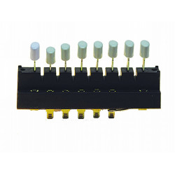 Teclado apagador 10 vel. pulso tecla ovalada | Piezas para LICUADORA