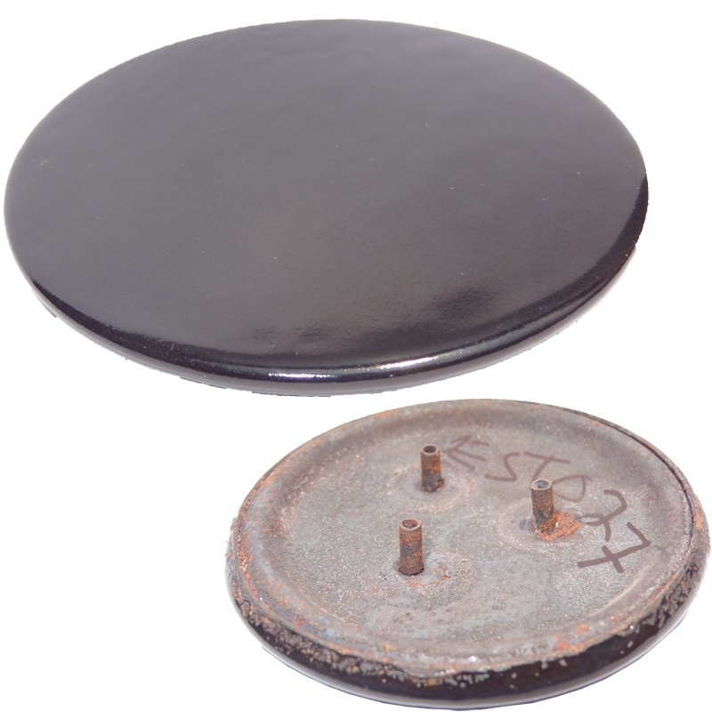 TAPA QUEMADOR 3 PATAS NEGRA CHICA