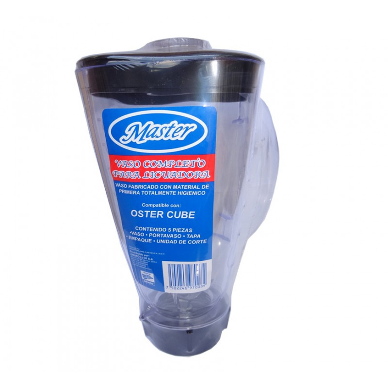 Vaso completo para licuadora tipo OsterÂ® Cube blÃ­ster | Refacción y Repuesto para LICUADORA
