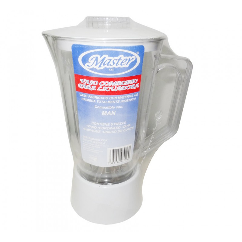 Vaso de licuadora de plÃ¡stico armado Master tipo Man
