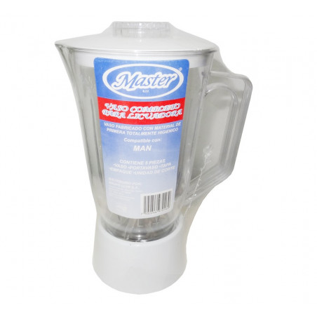 Vaso de licuadora de plÃ¡stico armado Master tipo Man