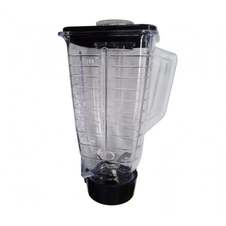 Vaso de licuadora tipo Oster® completo con portavaso plástico | Repuestos para LICUADORA