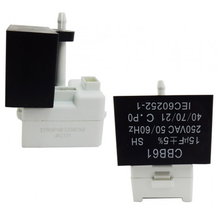 KIT DE ARRANQUE CON CAPACITOR DE 15MF | Piezas para Refrigerador