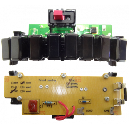 Teclado apagador 12 vel modelo flute | Piezas para LICUADORA