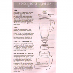 Licuadora Oster® 4108 | Repuestos para LICUADORA