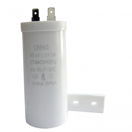 CAPACITOR 45 MFD CON PATA | Refacción y Repuesto para Lavadoras