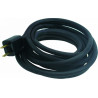 CABLE TIPO USO RUDO NEGRO 3 MTS HECHIZO | Refacción y Repuesto para Lavadoras