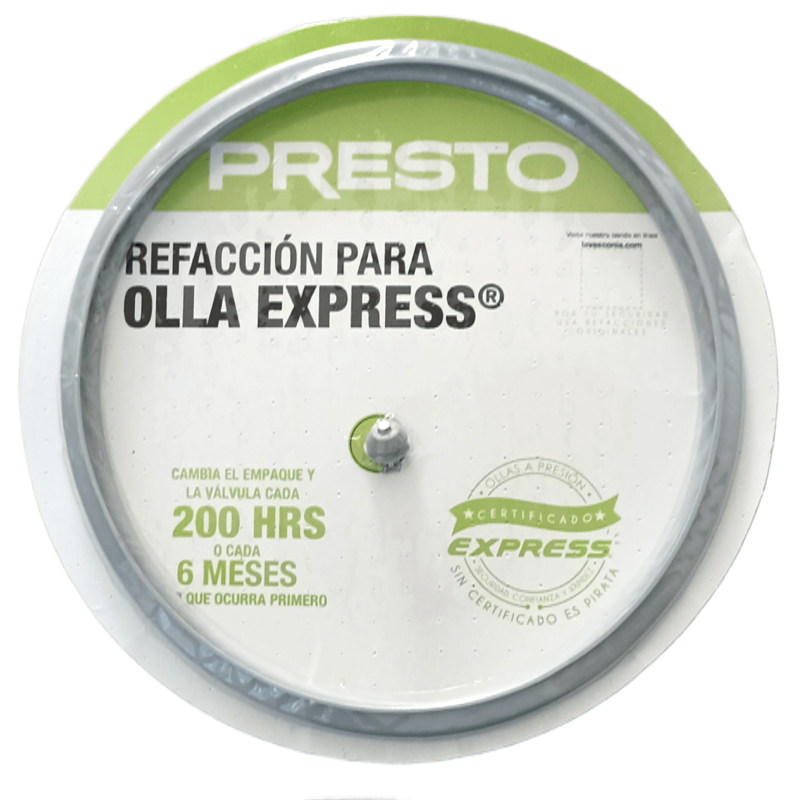 EMPAQUE PRESTO PREMIER 6 Y 8 LTS.| Refacción y Repuesto para Ollas Express