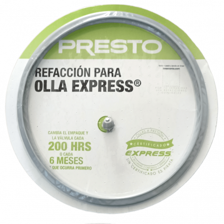 EMPAQUE PRESTO PREMIER 6 Y 8 LTS.| Refacción y Repuesto para Ollas Express