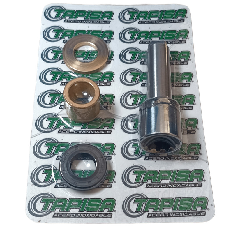 BASE D/VASO COMPLETO(BASE,EJE,RETEN,TAPADE RETEN,BUJE,ORING,ASPA)COMPATIBLE PDH,MIXER,BABENY,SANITARY | Refacción y Repuesto par