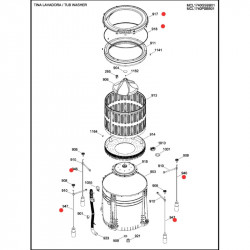CUIBIERTA Y VARILLAS PARA CENTRO DE LAVADOR|Repuestos para Lavadoras