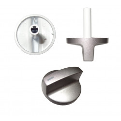 PERILLA VASTAGO LARGO PLATA | Refacciones para Estufas