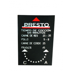 CALCOMANIA PRESTO PREMIER | Refacciones para Ollas Express