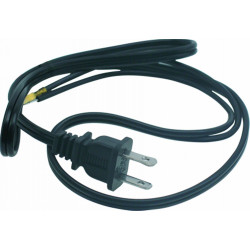Cable toma corriente negro | Refacciones para LICUADORA