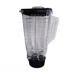 Vaso de licuadora tipo Oster® completo con portavaso plástico | Repuestos para LICUADORA