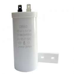 CAPACITOR 45 MFD CON PATA | Piezas para Lavadoras
